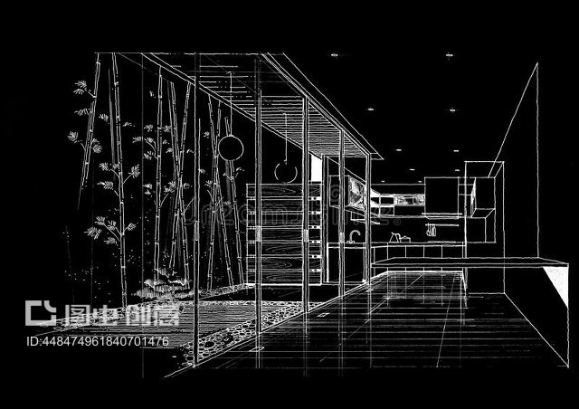 室內(nèi)建筑景觀草圖 設(shè)計(jì)與裝潢的藝術(shù)結(jié)合