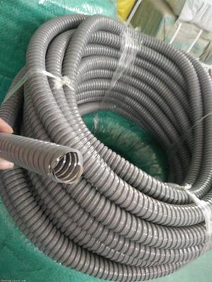 專業解析 撫順建筑工程電纜鍍鋅包塑管DN25灰色單扣包塑金屬軟管